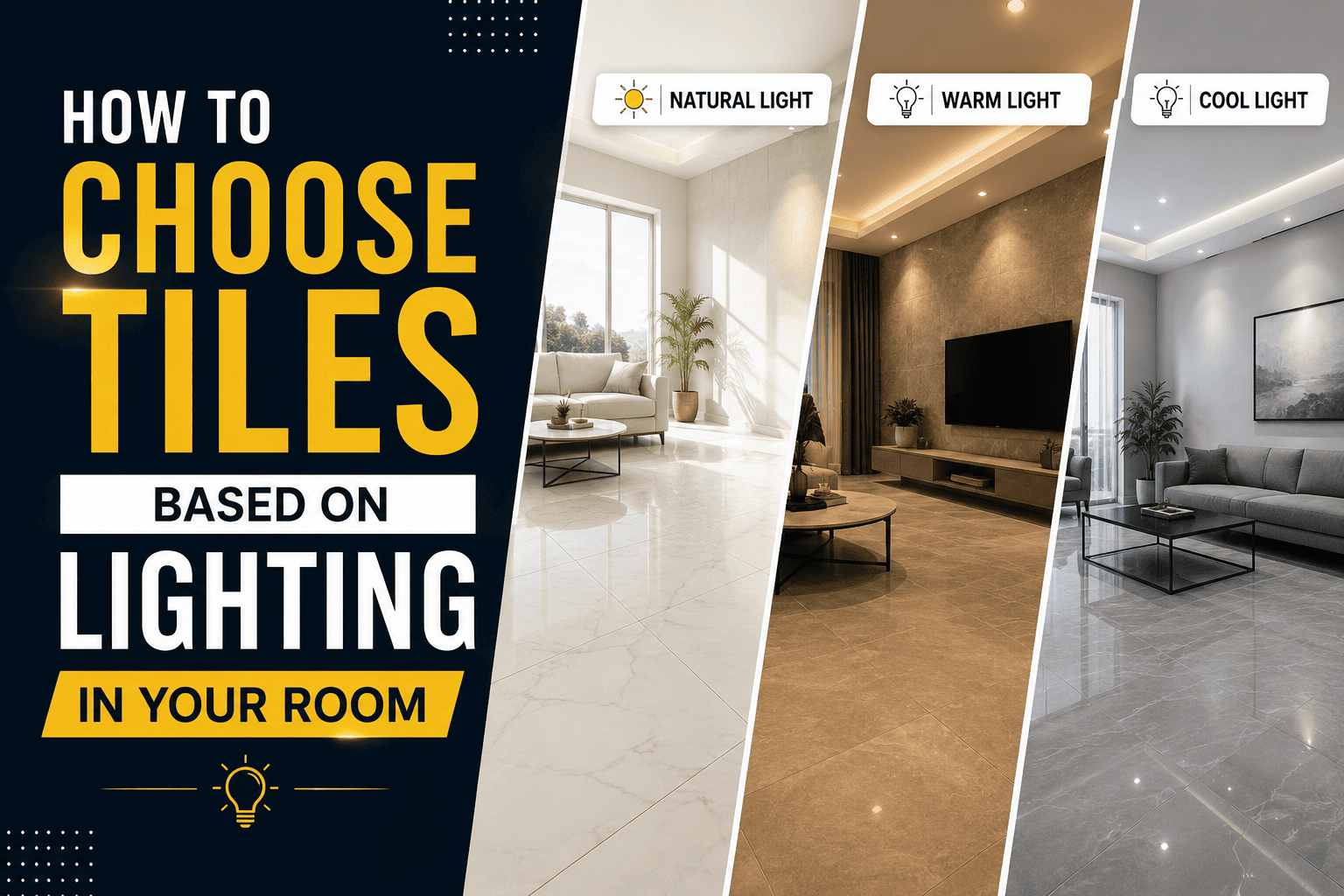 How to Choose Tiles Based on Lighting in Your Room