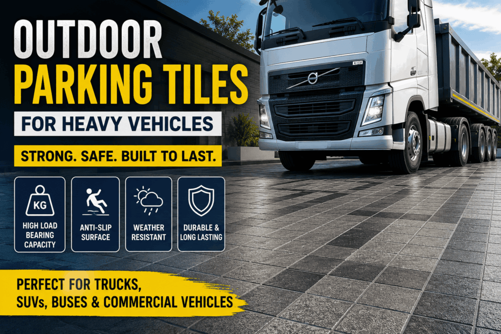 Outdoor Parking Tiles for Heavy Vehicles