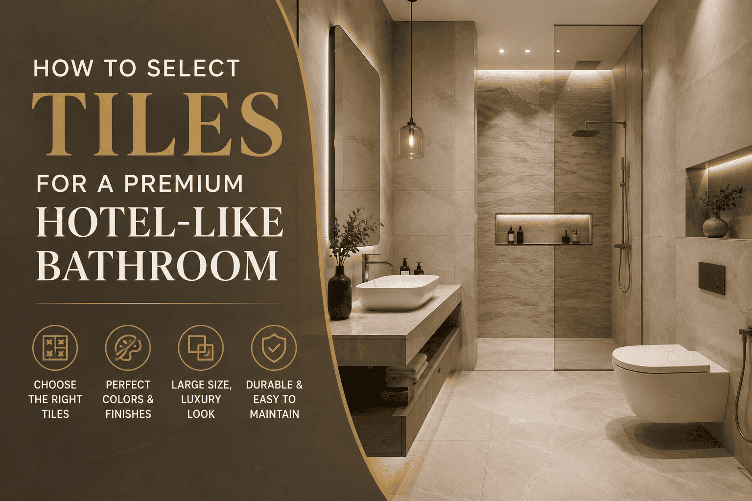 How to Select Tiles for a Premium Hotel-Like Bathroom