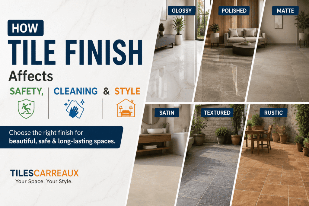 How Tile Finish Affects Safety, Cleaning & Style